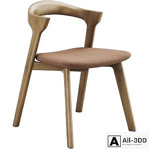 Ethnicraft Bok Chair with Upholstered Seat