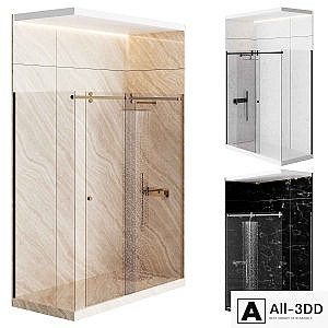 Shower Enclosure 03 ! Shower Cabin