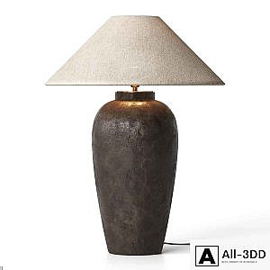 Zara Home-Ceramic Linen Table Lamp