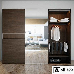 Free 3D Models for Architecture, Interior & Furniture | All-3DD modern interior 3D model Wardrobe Mebelux Fiorente